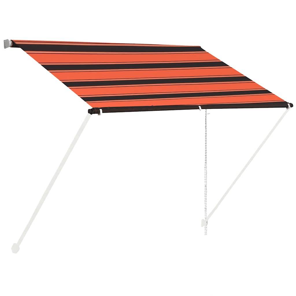 vidaXL Einziehbare Markise 100×150 cm Orange und Braun
