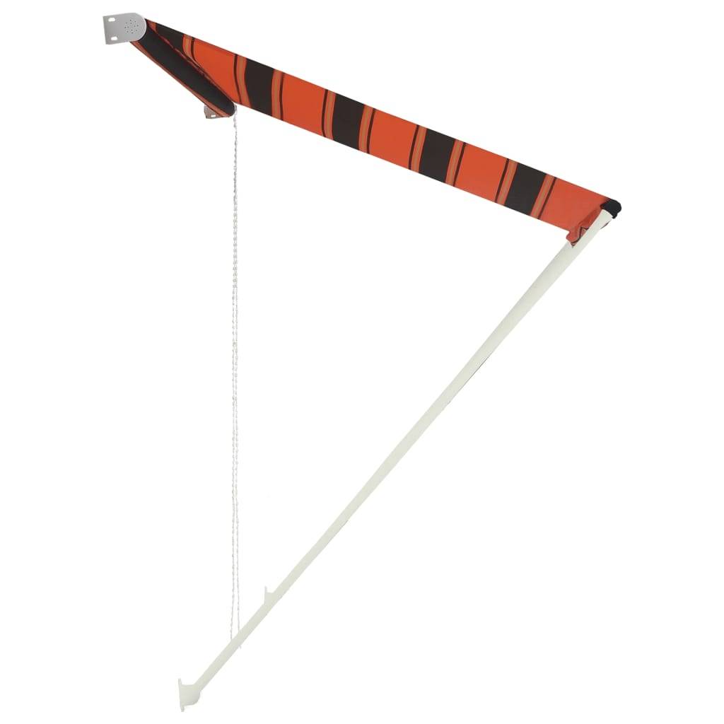 vidaXL Einziehbare Markise 150×150 cm Orange und Braun