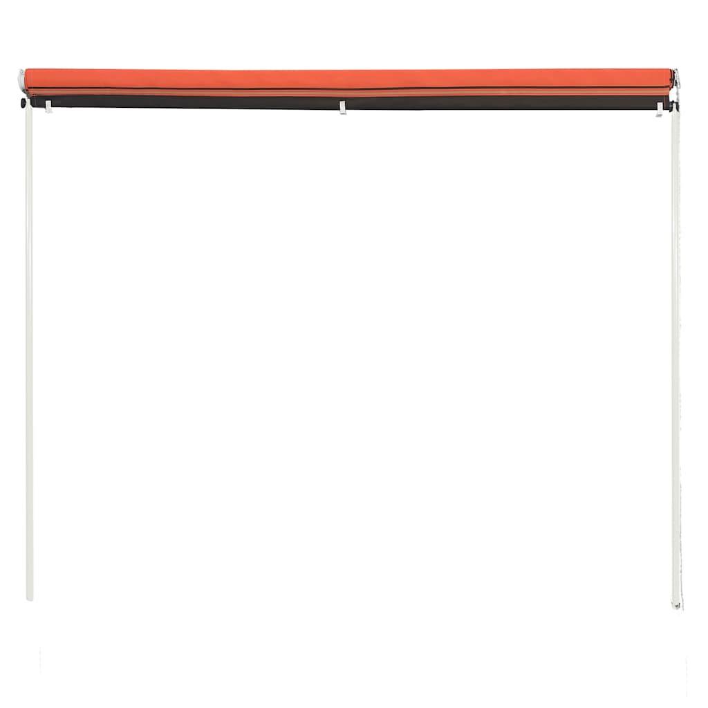 vidaXL Einziehbare Markise 250×150 cm Orange und Braun