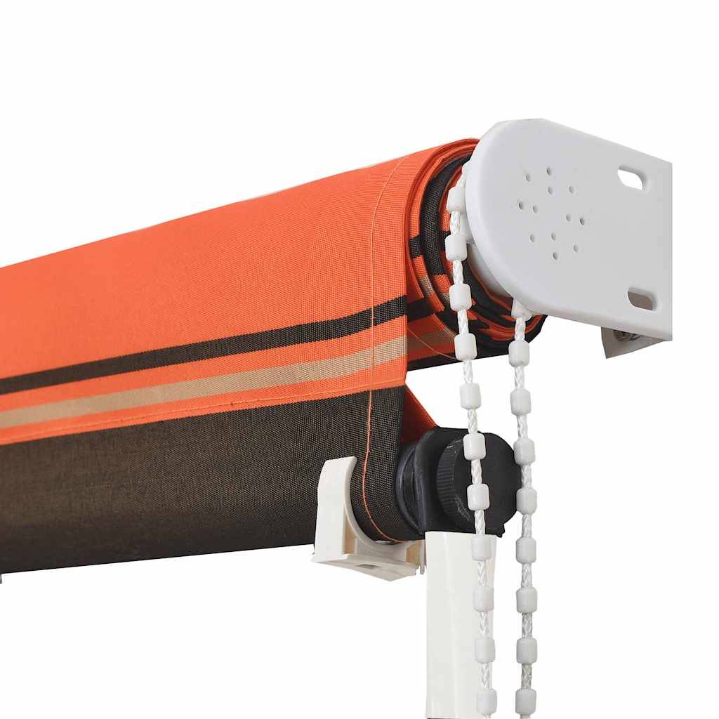 vidaXL Einziehbare Markise 250×150 cm Orange und Braun