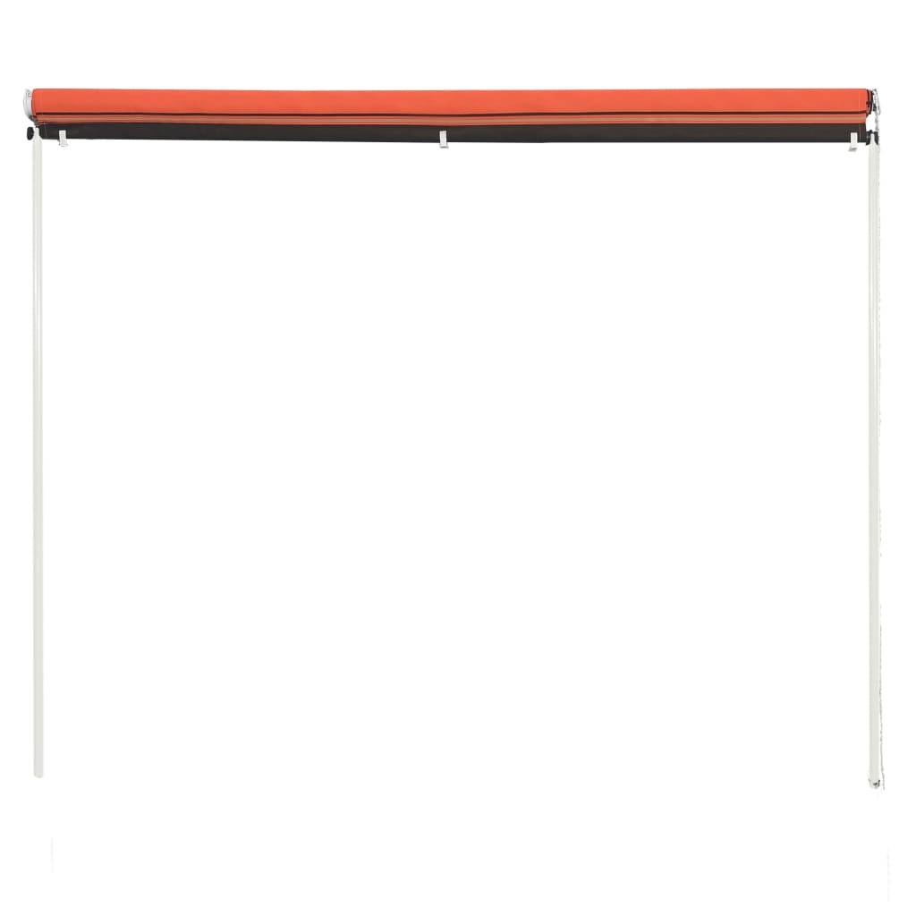 vidaXL Einziehbare Markise 100×150 cm Orange und Braun