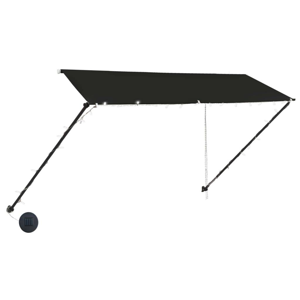 vidaXL Einziehbare Markise mit LED 300×150 cm Anthrazit