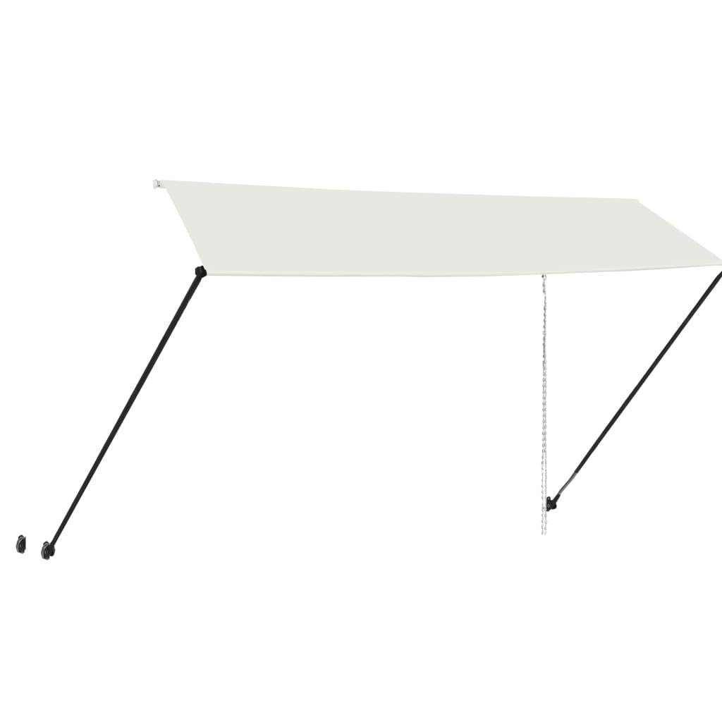 vidaXL Einziehbare Markise mit LED 350×150 cm Creme