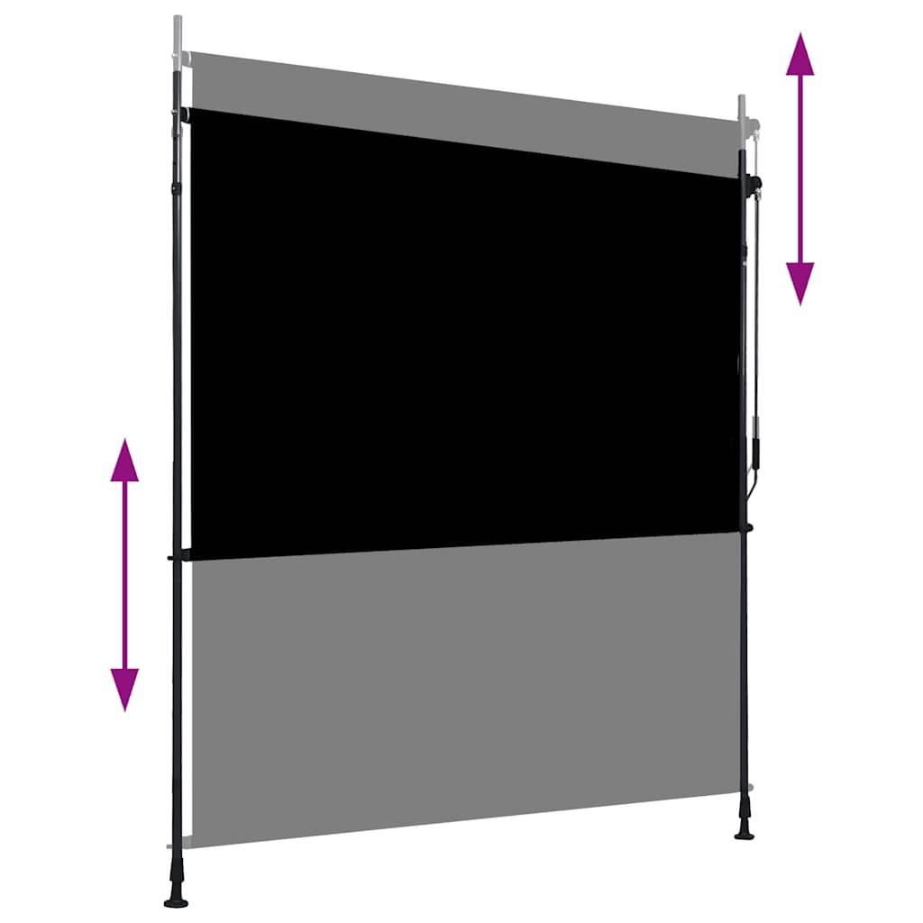 vidaXL Außenrollo 200 x 270 cm Anthrazit