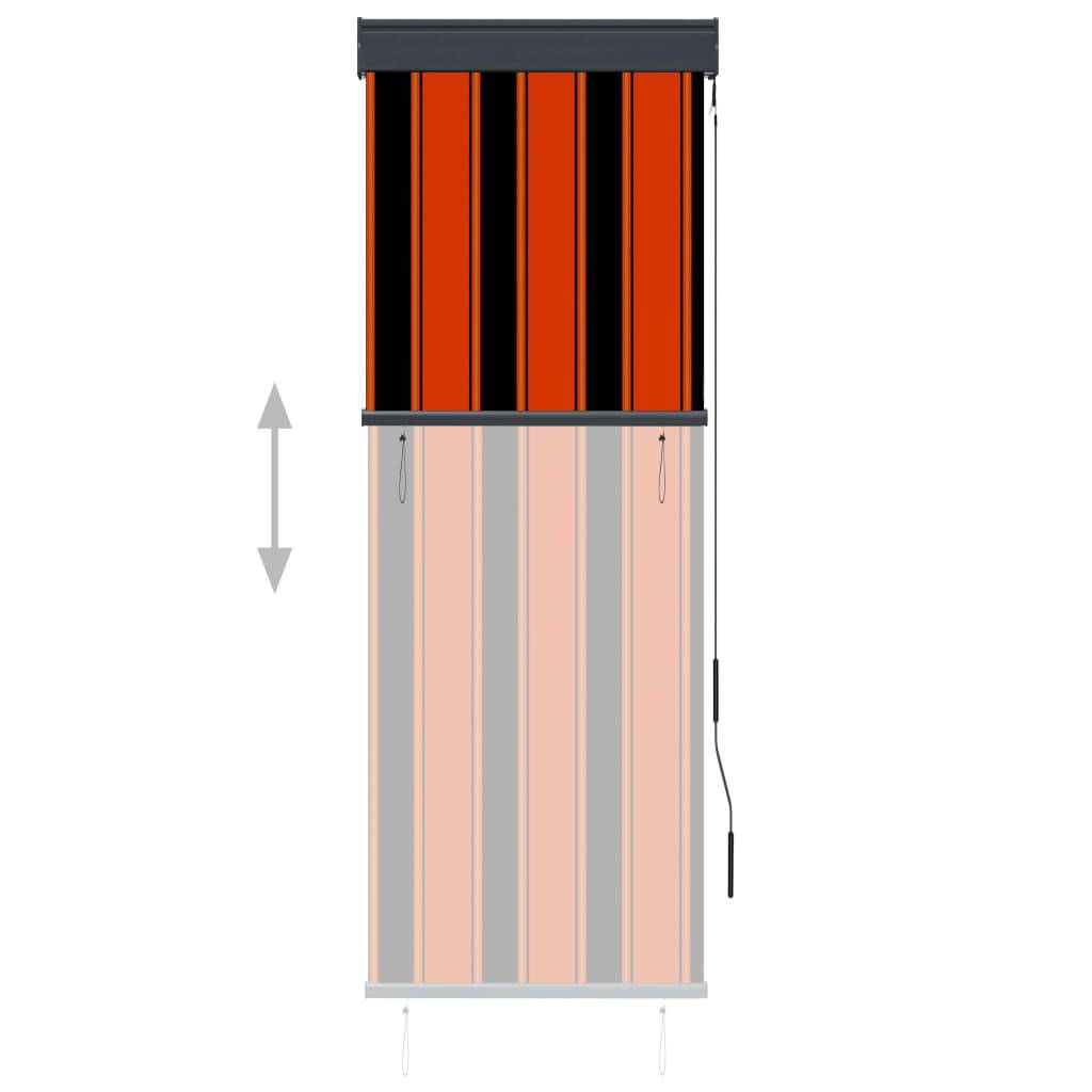 vidaXL Außenrollo 60 x 250 cm Orange und Braun