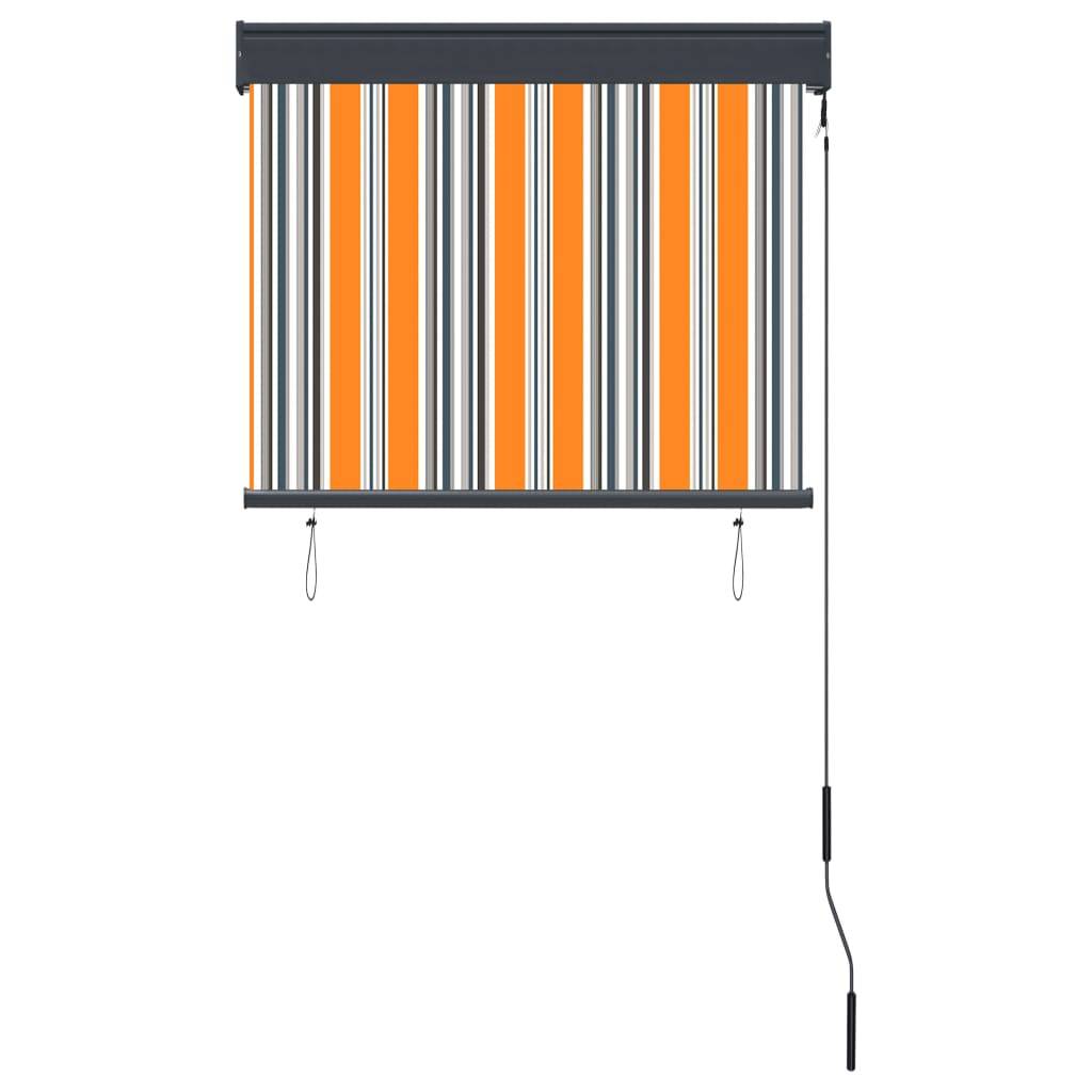 vidaXL Außenrollo 80 x 250 cm Gelb und Blau