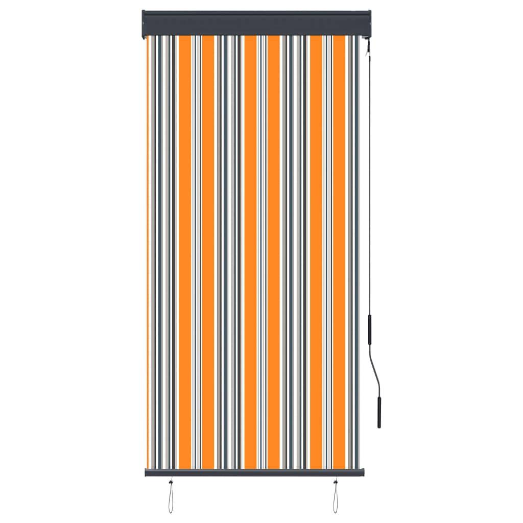 vidaXL Außenrollo 80 x 250 cm Gelb und Blau