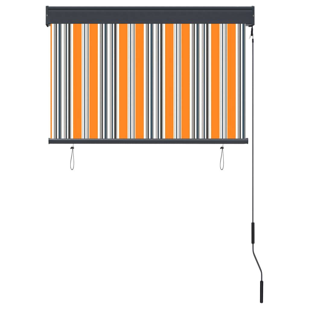vidaXL Außenrollo 100 x 250 cm Gelb und Blau