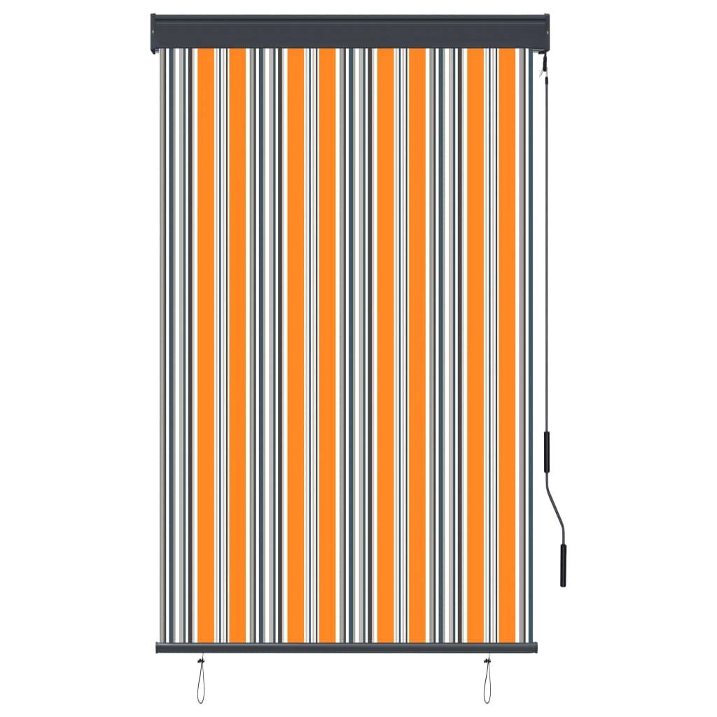 vidaXL Außenrollo 100 x 250 cm Gelb und Blau