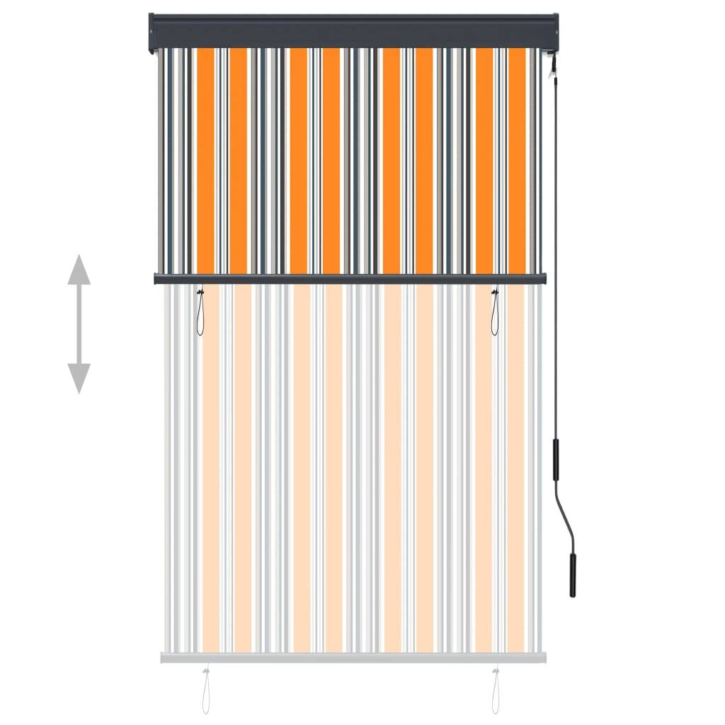 vidaXL Außenrollo 100 x 250 cm Gelb und Blau