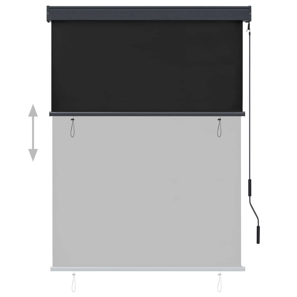 vidaXL Außenrollo 120 x 250 cm Anthrazit