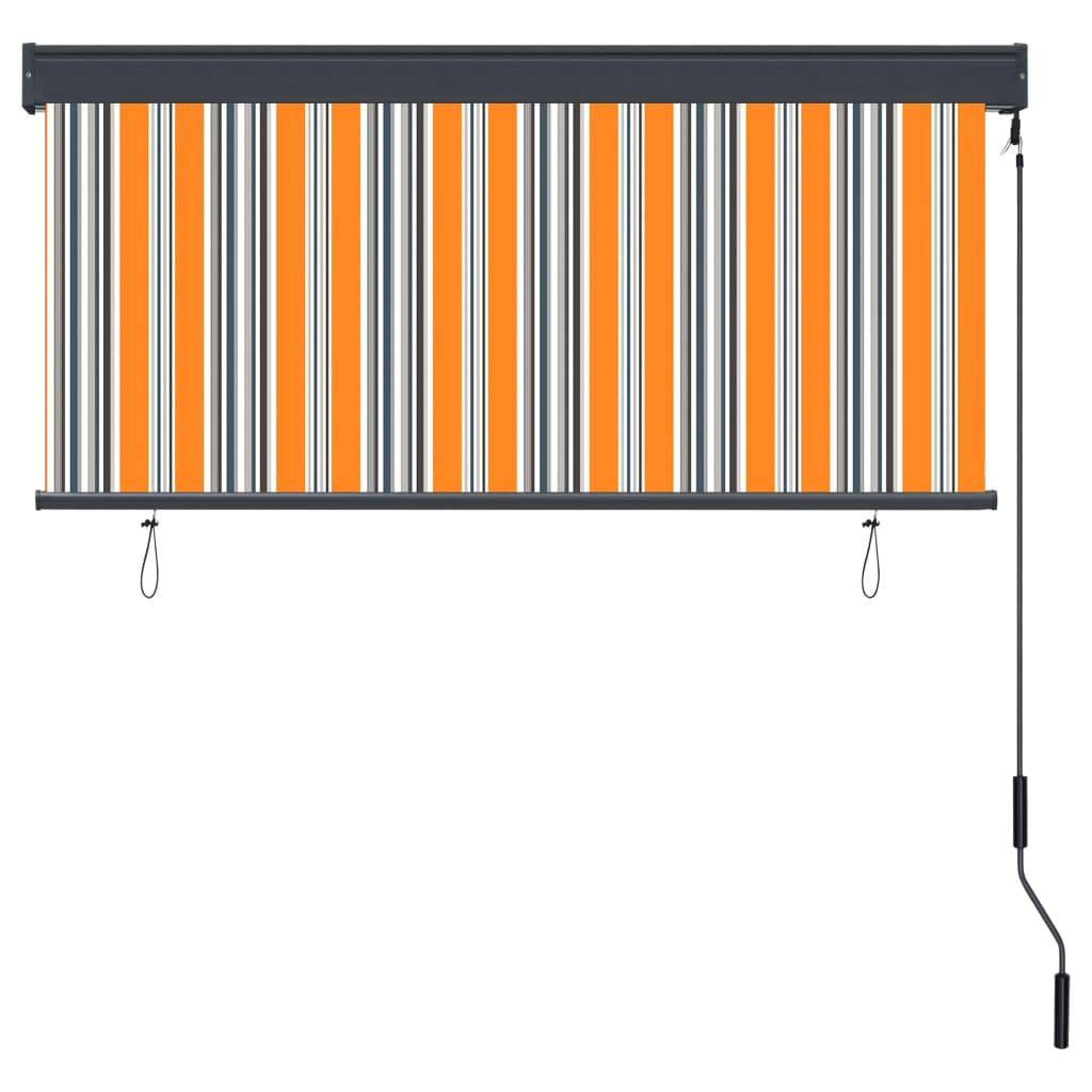 vidaXL Außenrollo 140x250 cm Gelb und Blau