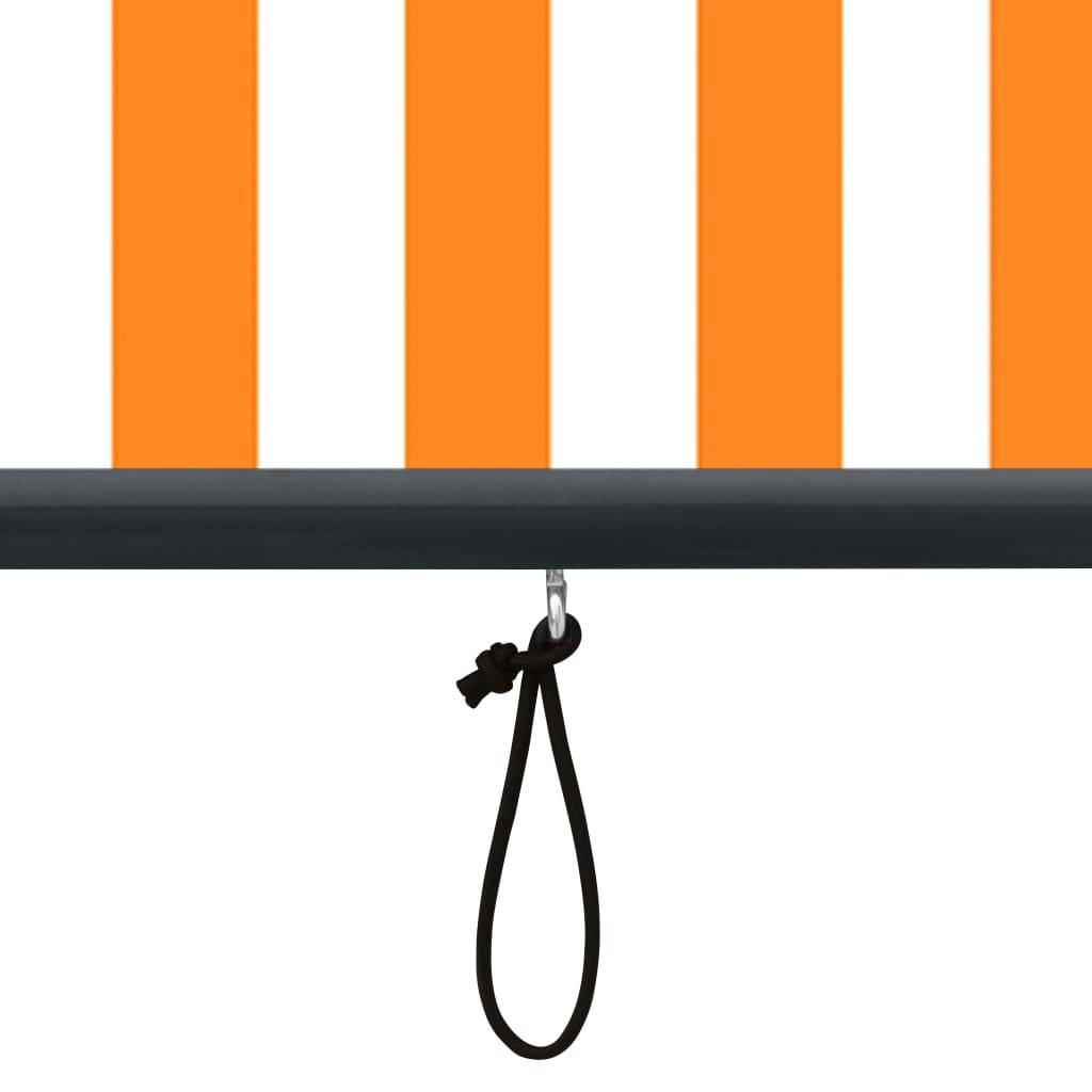 vidaXL Außenrollo 120 x 250 cm Weiß und Orange