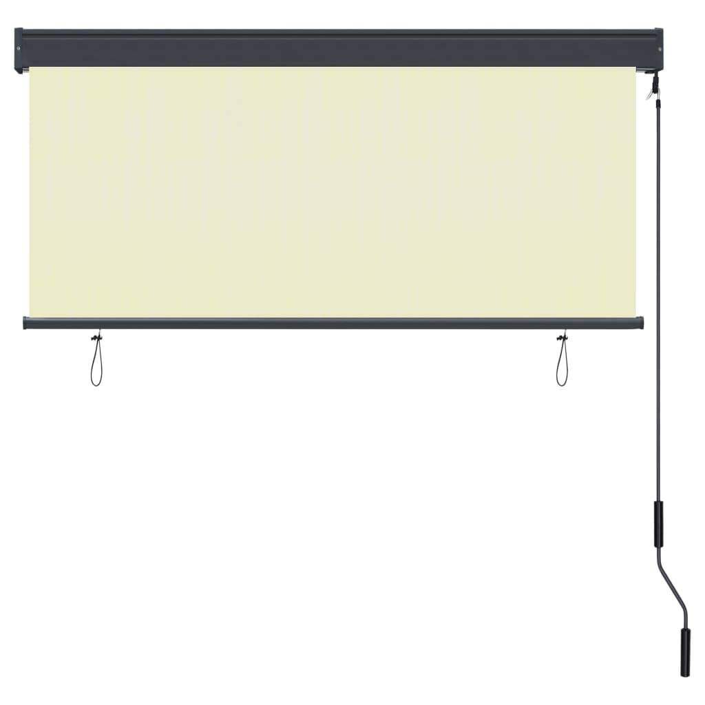 vidaXL Außenrollo 140x250 cm Creme