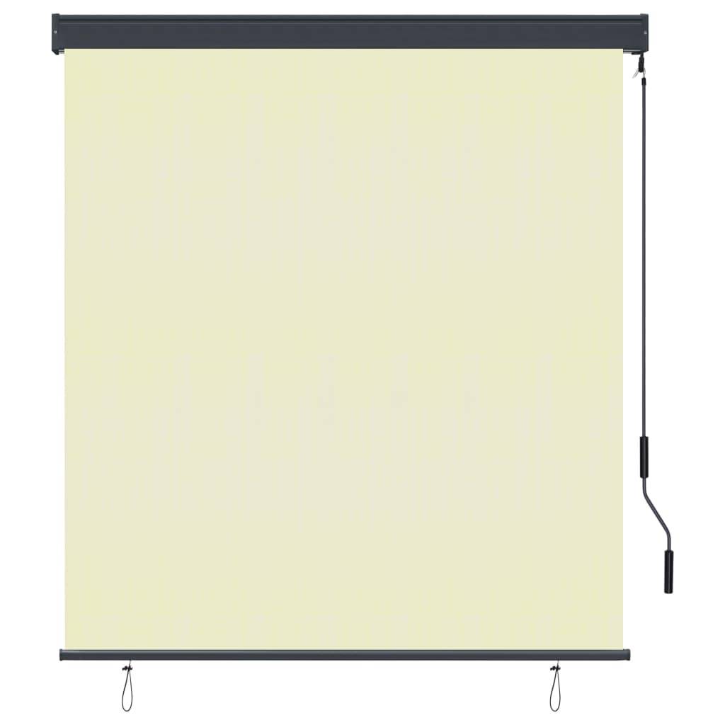 vidaXL Außenrollo 140x250 cm Creme