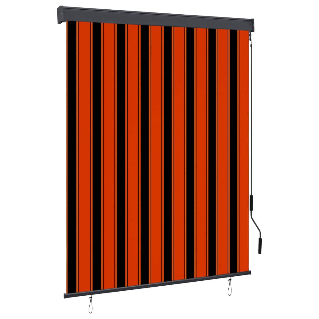 vidaXL Außenrollo 140x250 cm Orange und Braun