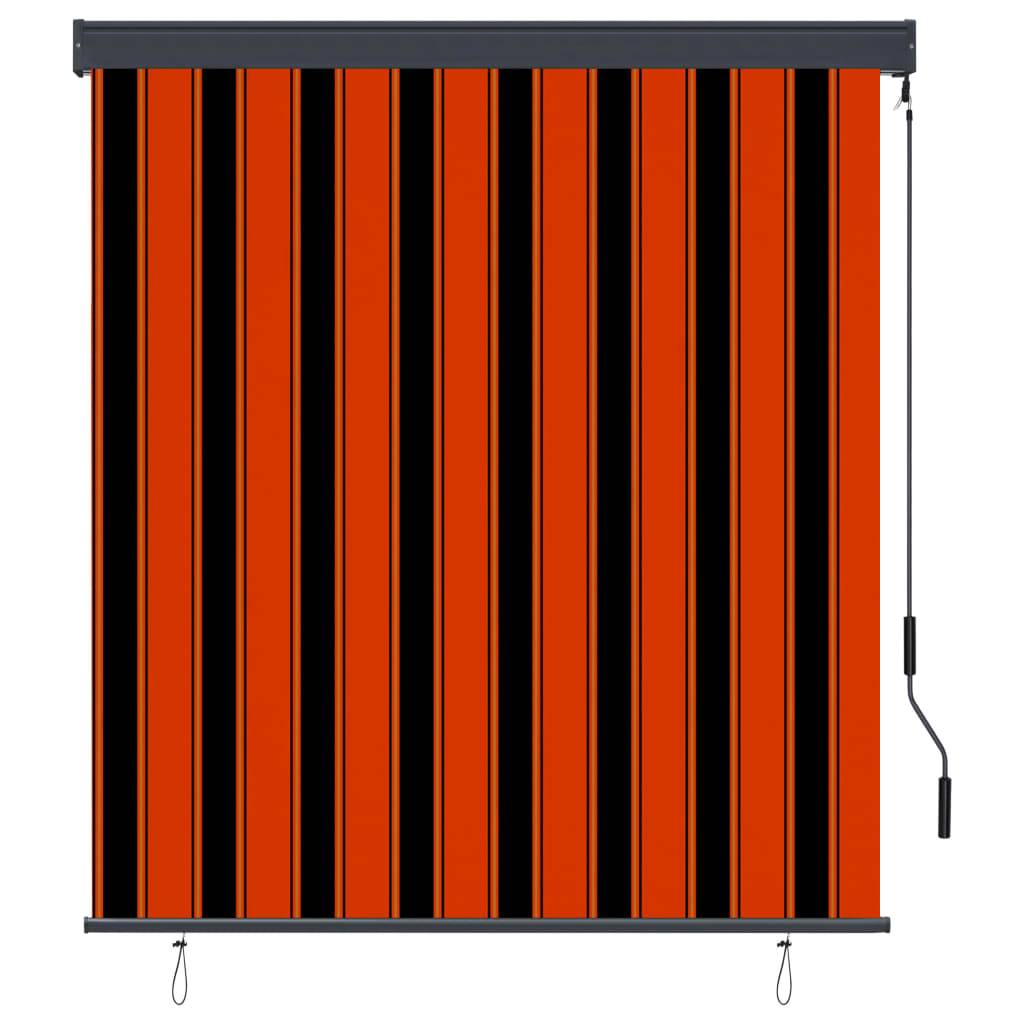 vidaXL Außenrollo 140x250 cm Orange und Braun