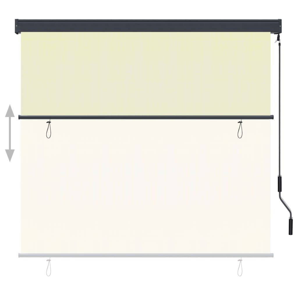 vidaXL Außenrollo 160x250 cm Creme