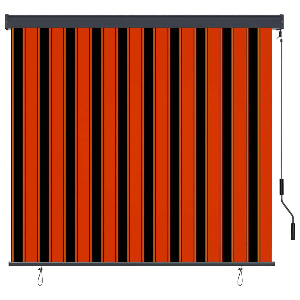 vidaXL Außenrollo 160x250 cm Orange und Braun