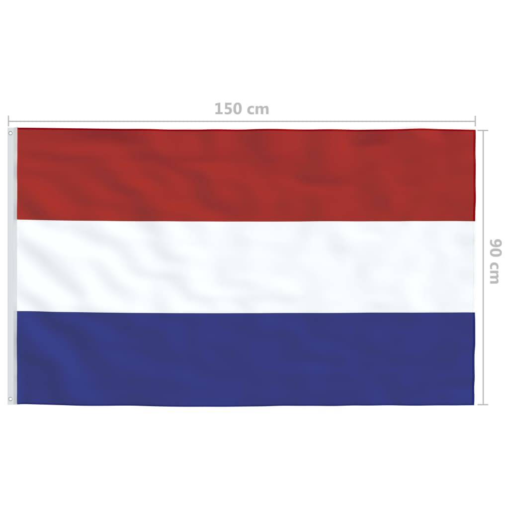 vidaXL Flagge der Niederlande 90×150 cm