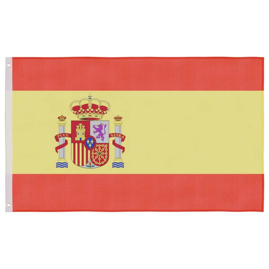 vidaXL Flagge Spaniens mit Mast 6,23 m Aluminium