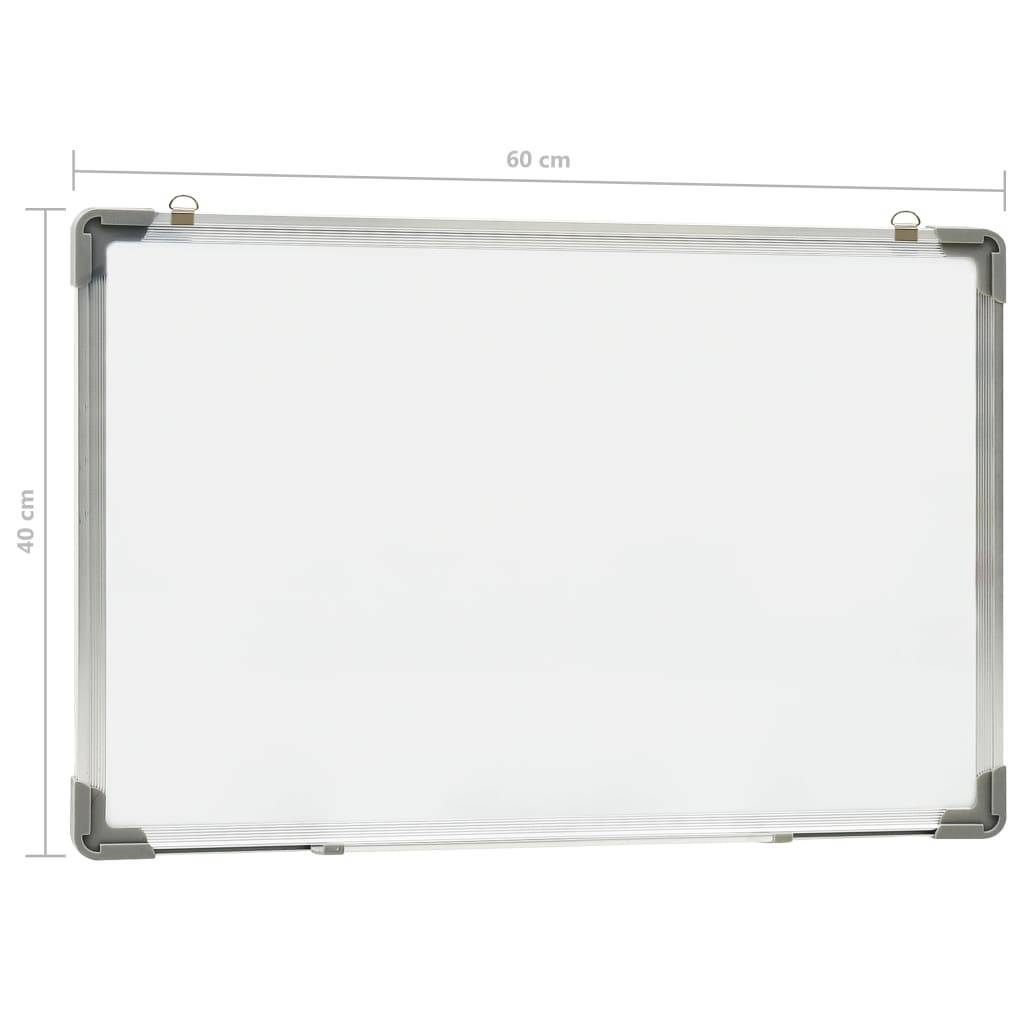 vidaXL Magnetisches Whiteboard Weiß 60 x 40 cm Stahl