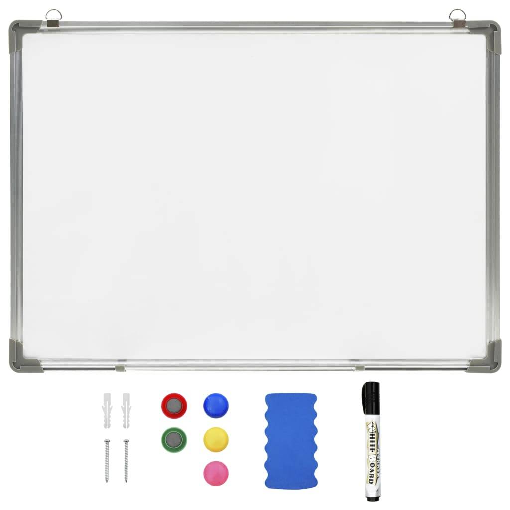 vidaXL Magnetisches Whiteboard Weiß 70 x 50 cm Stahl