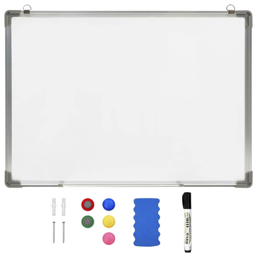 vidaXL Magnetisches Whiteboard Weiß 90 x 60 cm Stahl