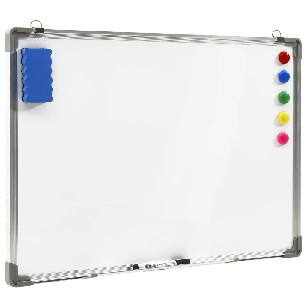 vidaXL Magnetisches Whiteboard Weiß 90 x 60 cm Stahl