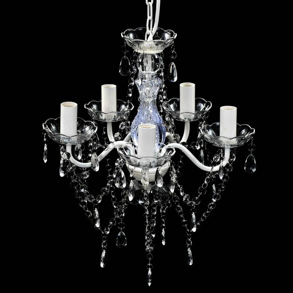 vidaXL Kronleuchter 5-flammig Transparent
