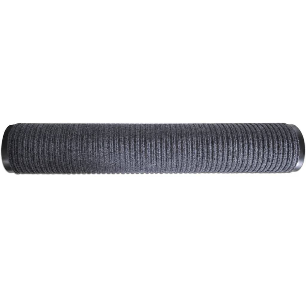 vidaXL Fußmatte PVC Grau 90x120 cm