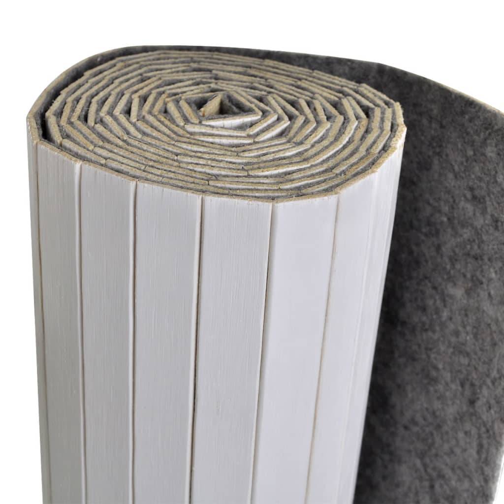 vidaXL Raumteiler Bambus Weiß 250×165 cm