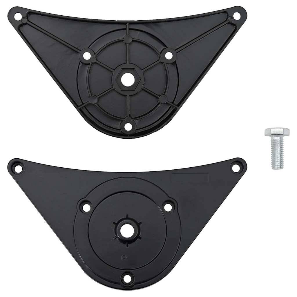 4x höhenverstellbares Tischbein Schwarz 1100 mm