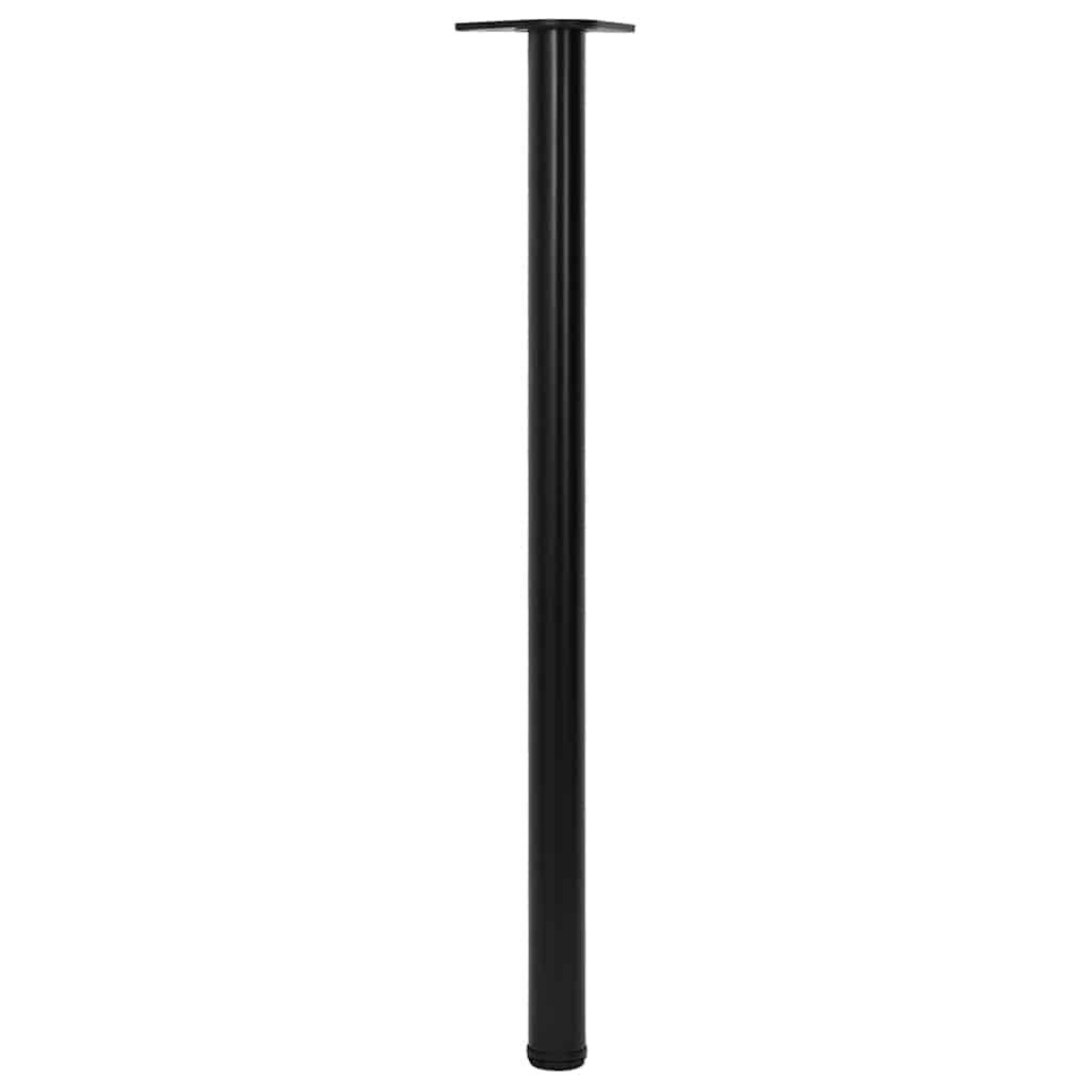 4x höhenverstellbares Tischbein Schwarz 1100 mm