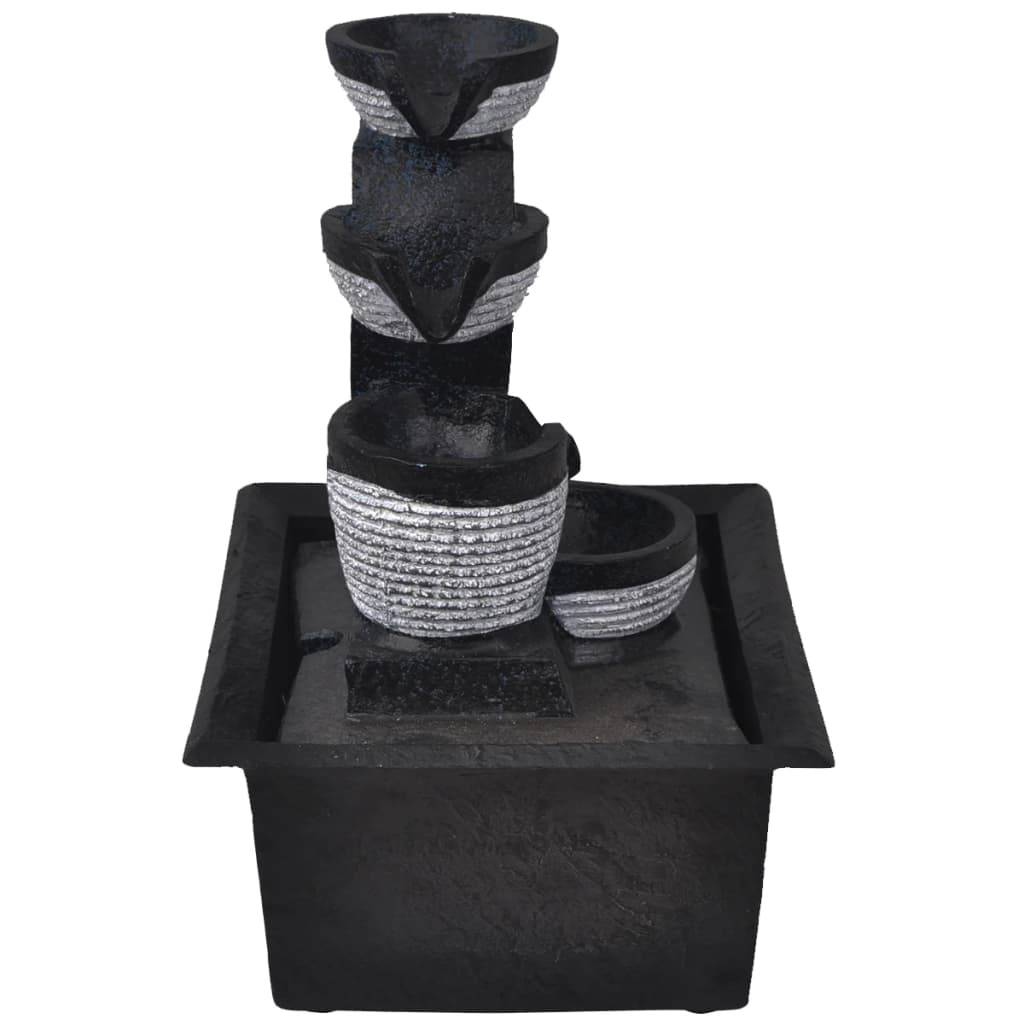 vidaXL Zimmerbrunnen mit LED Polyresin