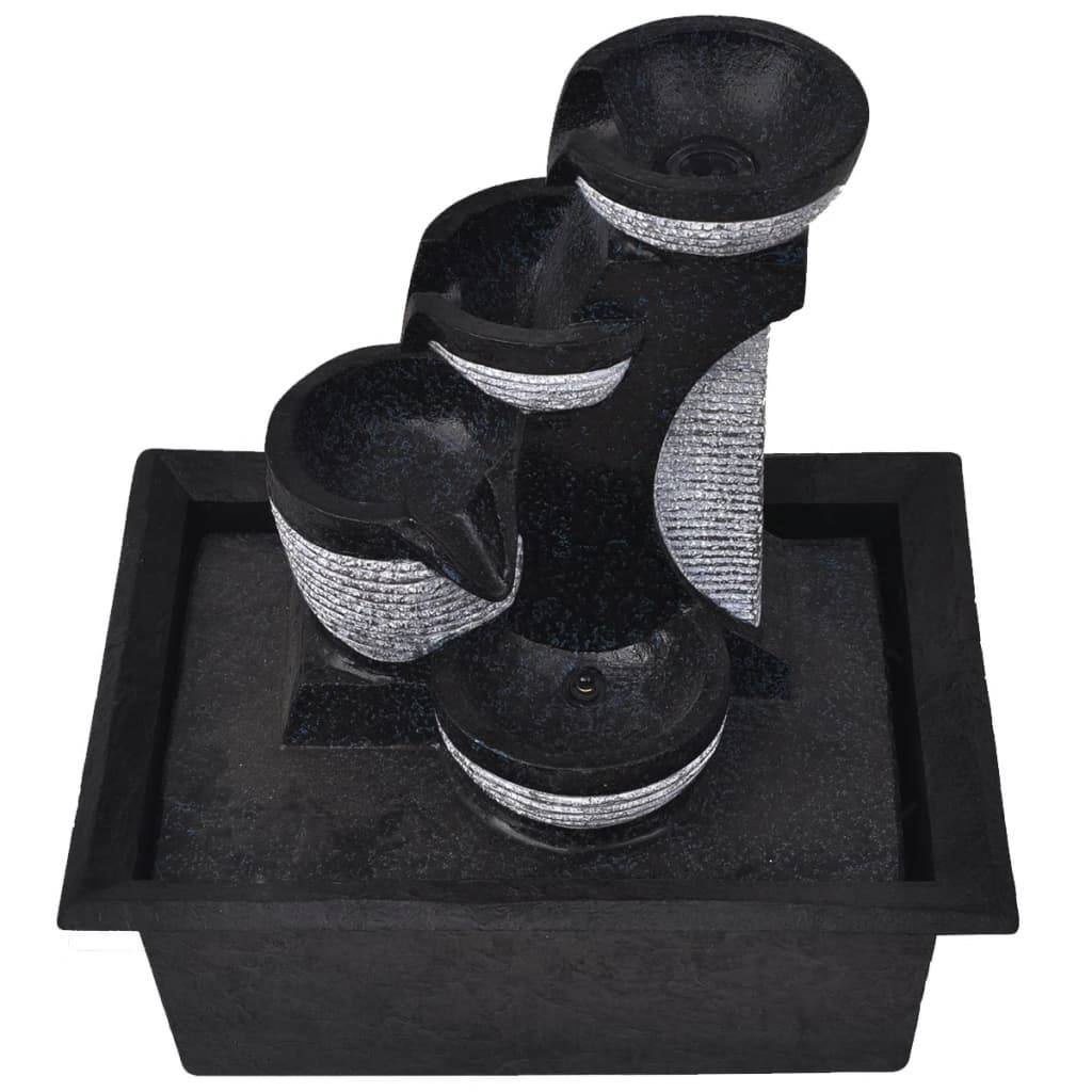 vidaXL Zimmerbrunnen mit LED Polyresin