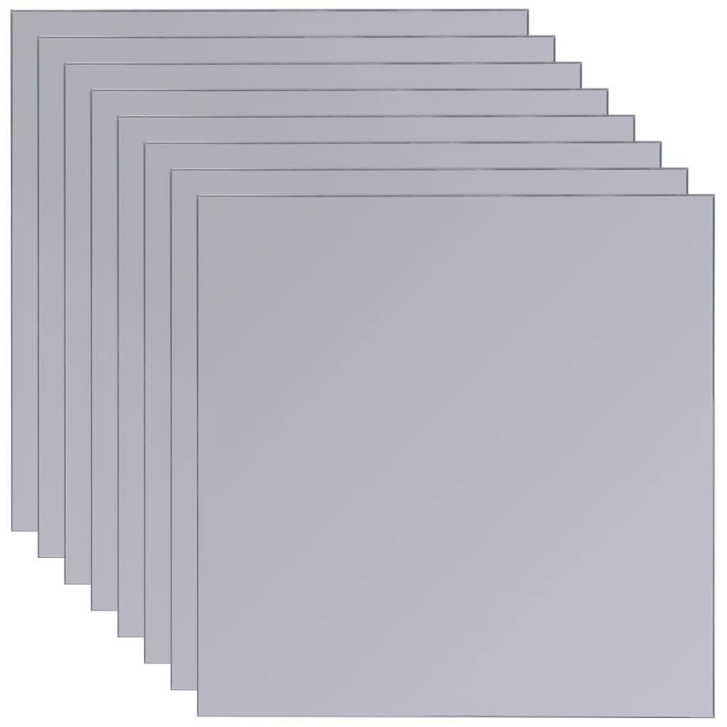 vidaXL Rahmenlos Spiegel Fliesen Glas 8 Stk. 20,5 cm