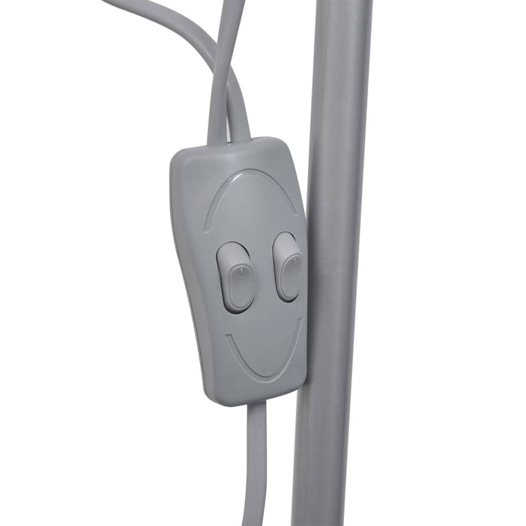 vidaXL Stehlampe Grau