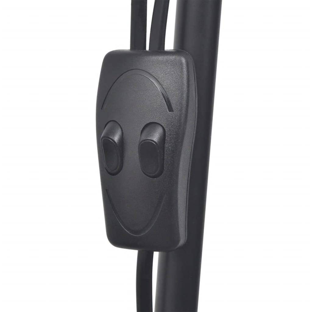 vidaXL Stehlampe Schwarz