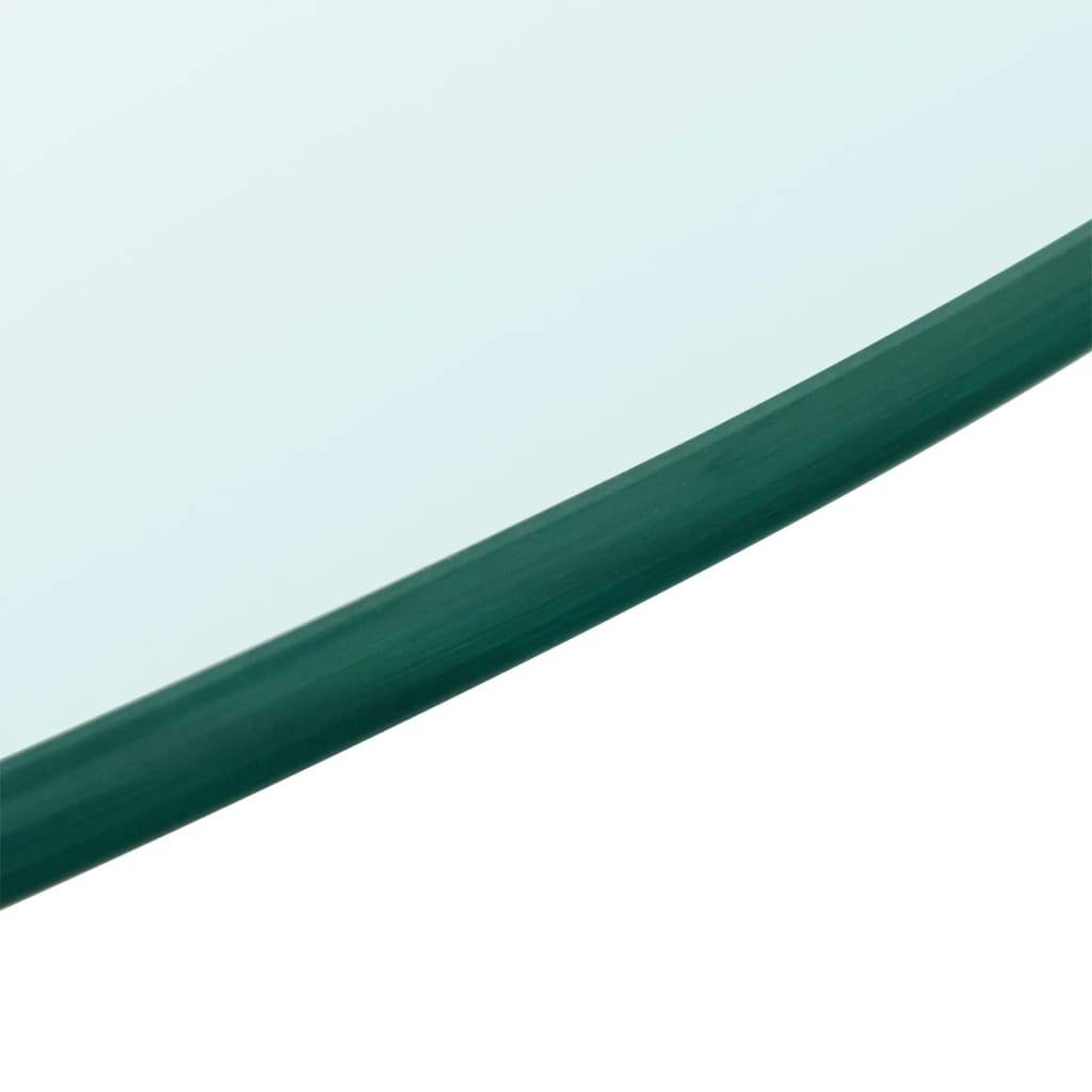 vidaXL Tischplatte aus gehärtetem Glas rund 800 mm