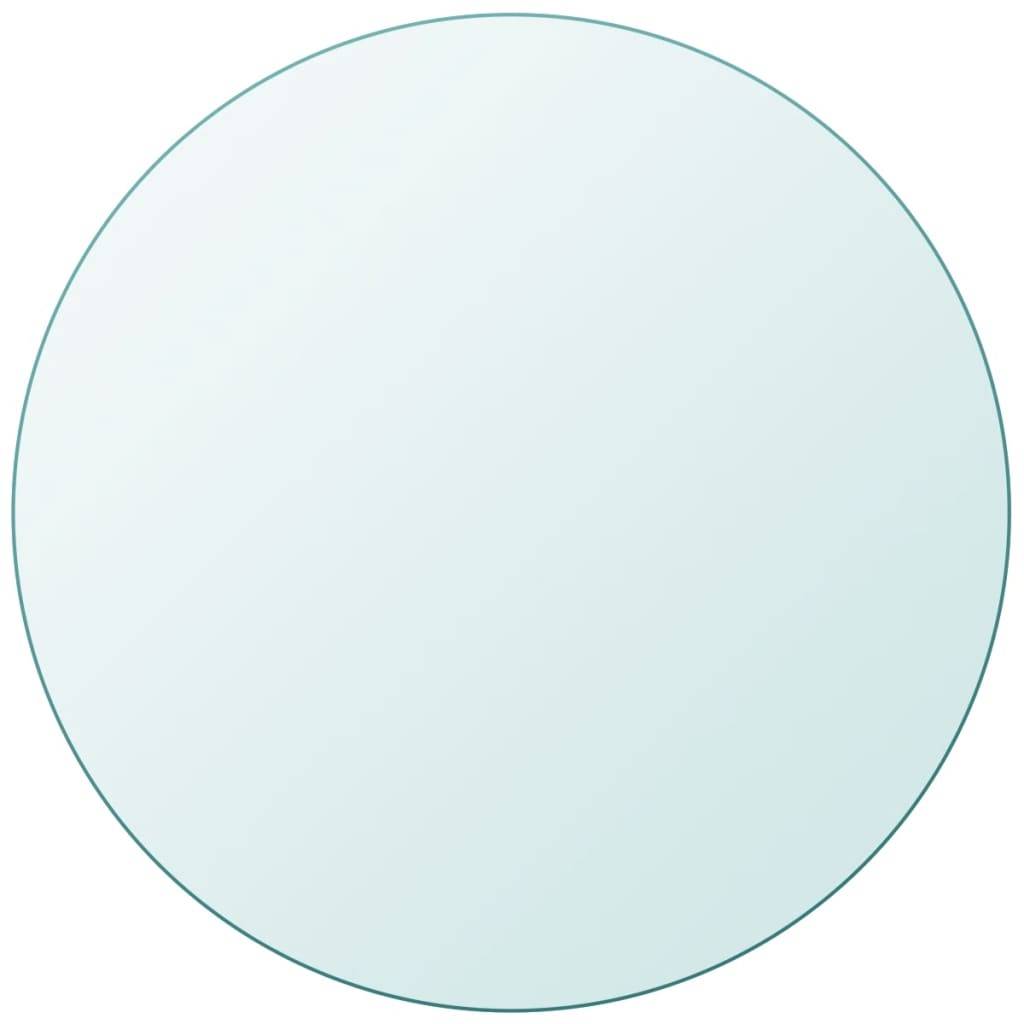 vidaXL Tischplatte aus gehärtetem Glas rund 800 mm
