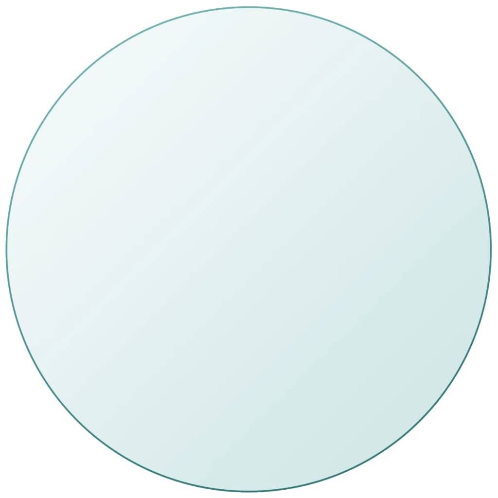vidaXL Tischplatte aus gehärtetem Glas rund 900 mm