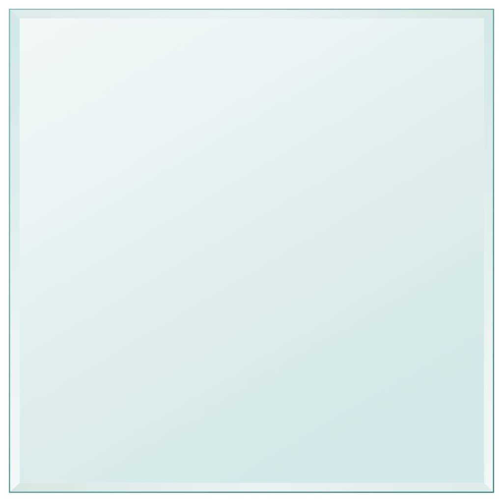 vidaXL Tischplatte aus gehärtetem Glas quadratisch 800x800 mm