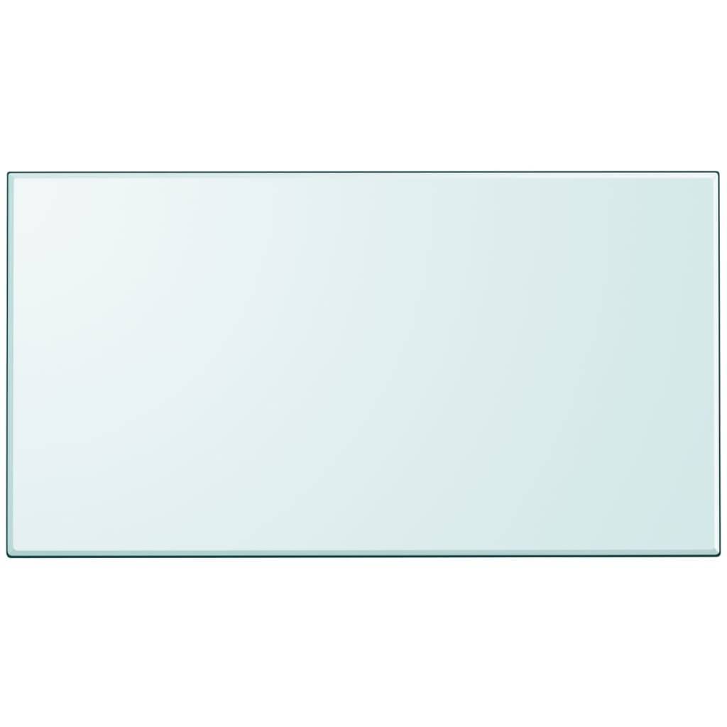 vidaXL Tischplatte aus gehärtetem Glas rechteckig 1200x650 mm