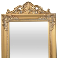 vidaXL Standspiegel im Barock-Stil 160x40 cm Golden vidaXL Standspiegel im Barock-Stil 160x40 cm Golden