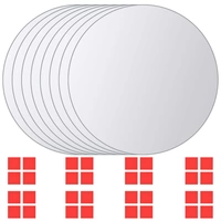vidaXL 8-tlg. Spiegelfliesen-Set Rund Glas vidaXL 8-tlg. Spiegelfliesen-Set Rund Glas
