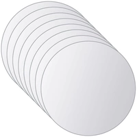 vidaXL 8-tlg. Spiegelfliesen-Set Rund Glas vidaXL 8-tlg. Spiegelfliesen-Set Rund Glas