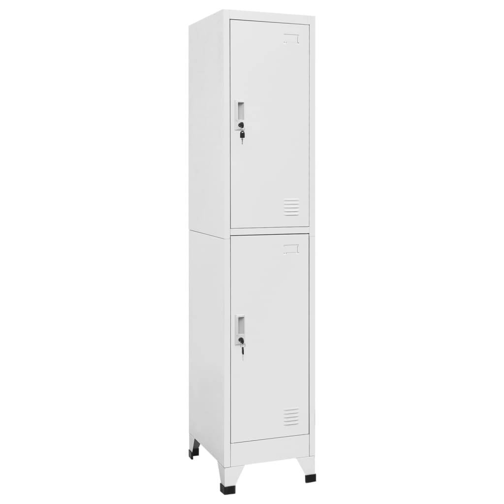 vidaXL Schließfachschrank mit 2 Fächern 38x45x180 cm