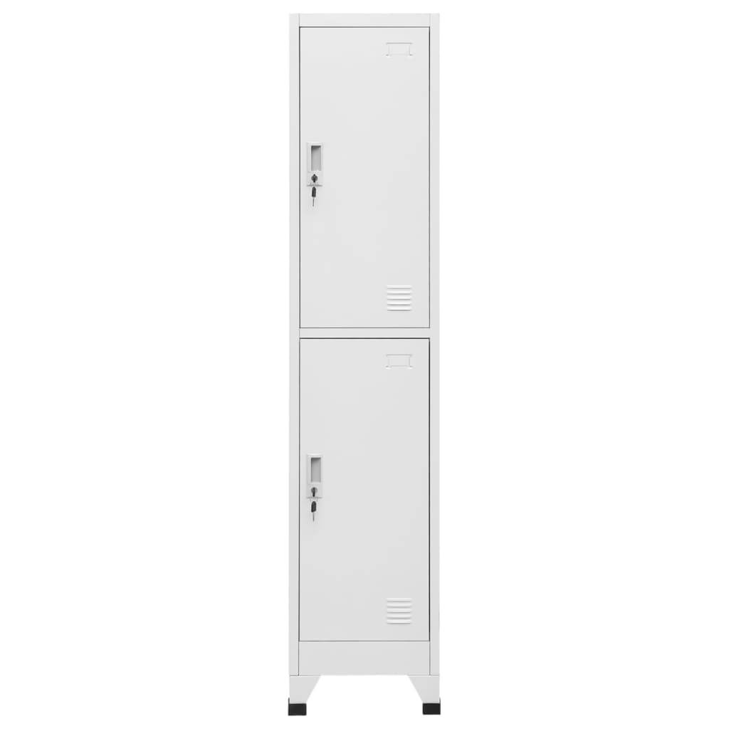 vidaXL Schließfachschrank mit 2 Fächern 38x45x180 cm