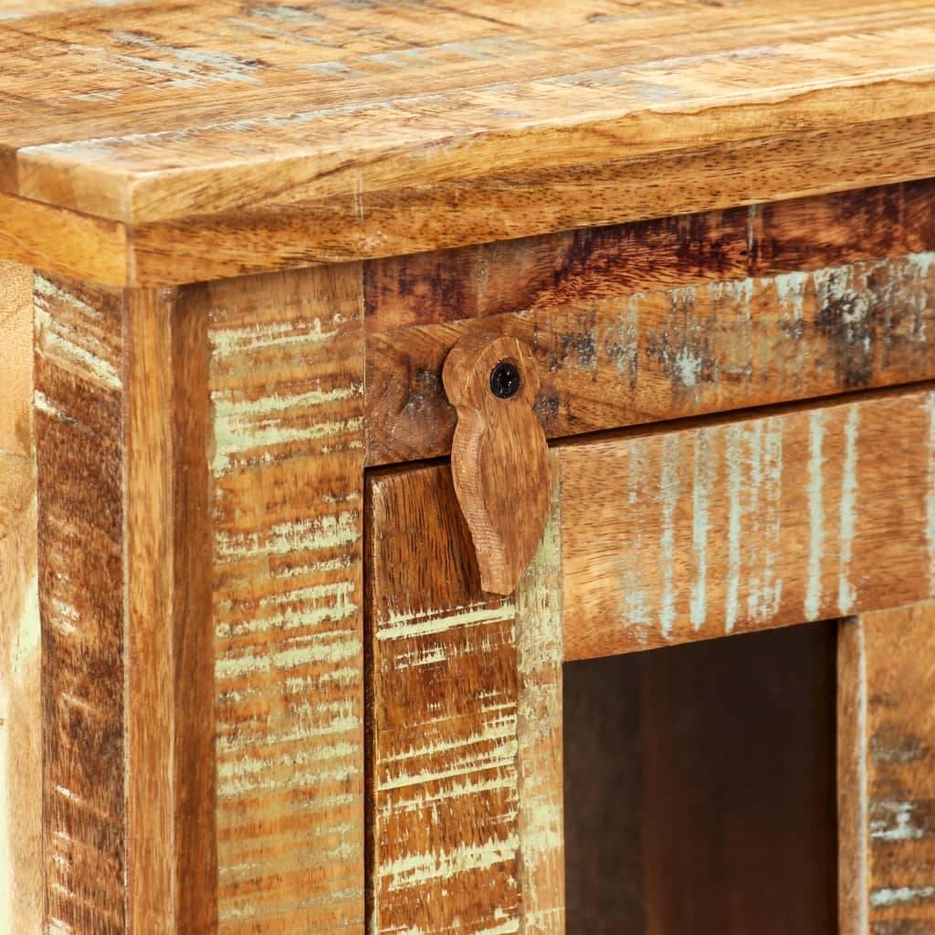 vidaXL Wandschrank Altholz Massiv 44x21x72 cm